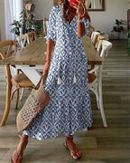 Delphine | Effortless Boho Flattering Dress 1