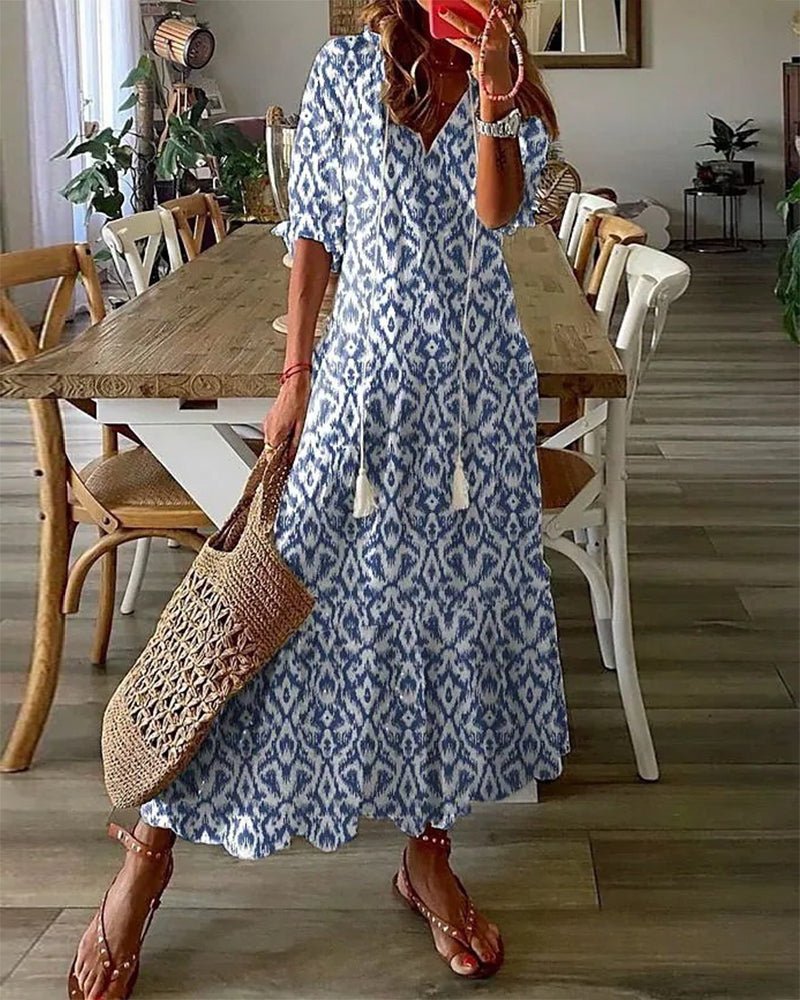 Delphine | Effortless Boho Flattering Dress 1