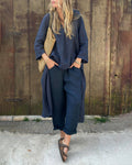 Odette | Elegant Loose V-Neck Set 1