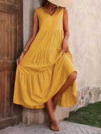 Sofia | Sleeveless Tiered Maxi Dress 2