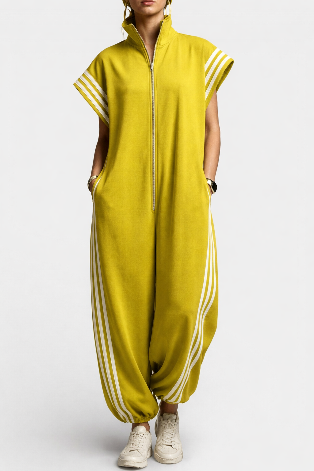 Gillian | Stylish Sleeveless Zip Neck Jumpsuit 5