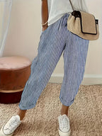 Darcie | Striped Wide-Leg Casual Pants 1