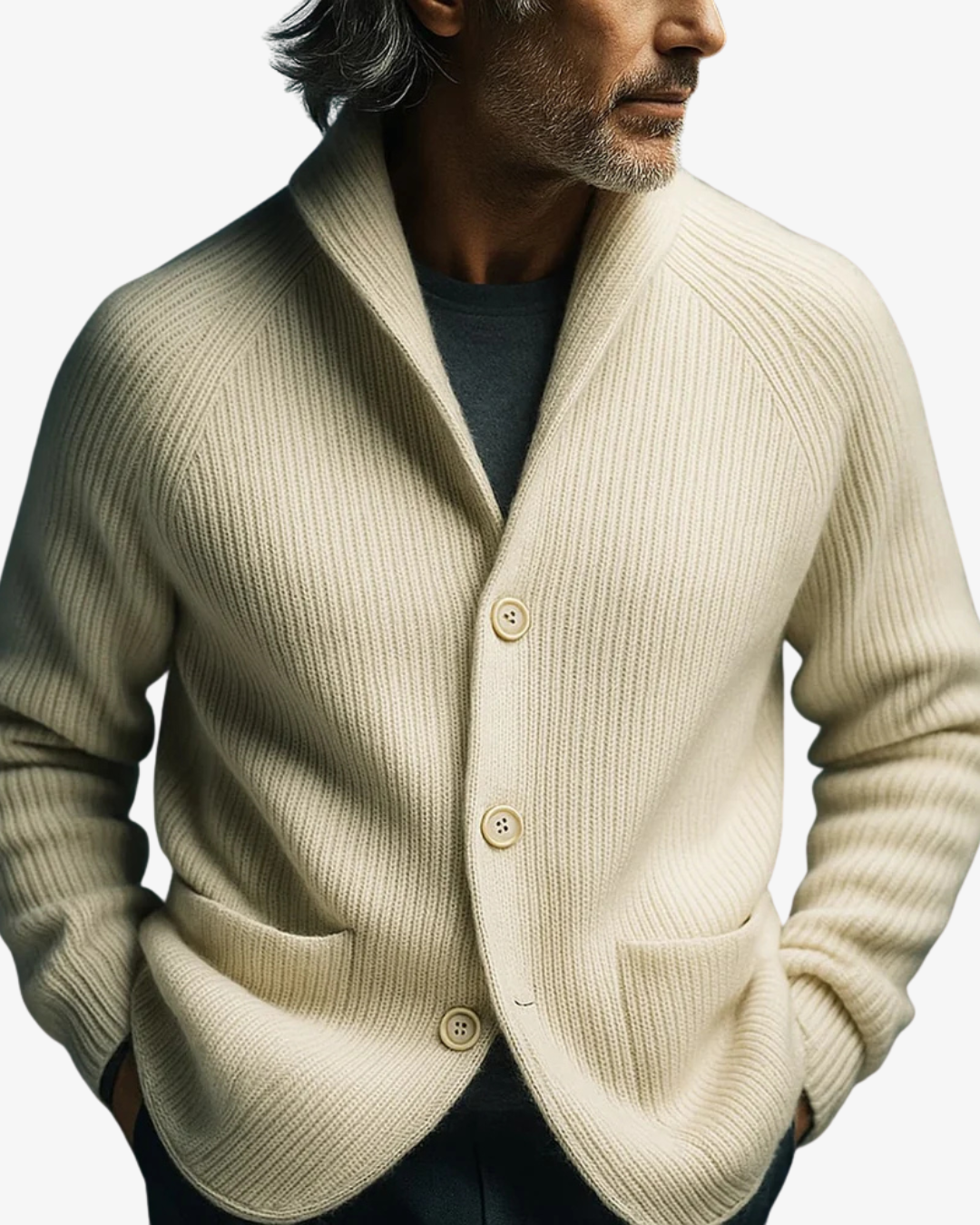 Lawrence | Tailored Button-Front Knit Cardigan 9