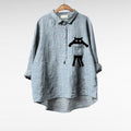 Cassidy | Vintage Chic Cat Print Blouse 1