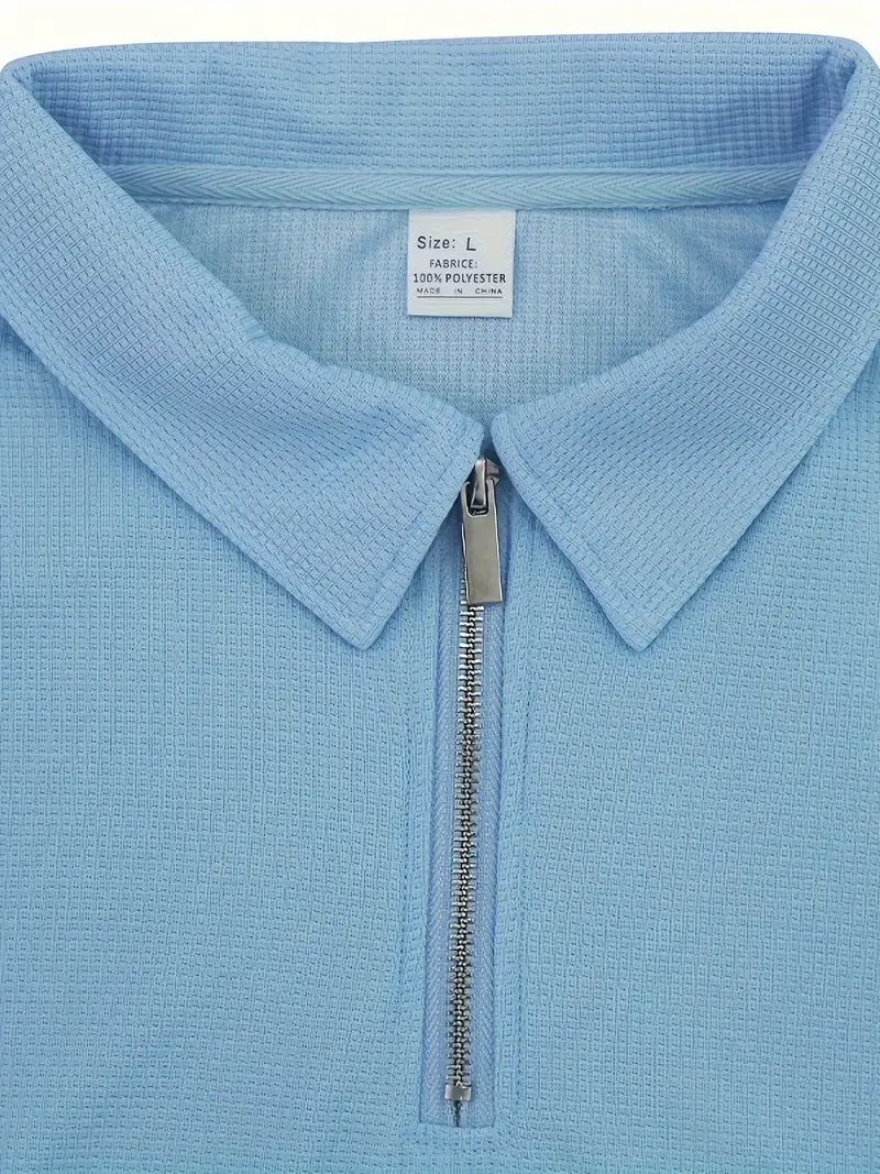 Stuart | Classic Zipper Shirt and Short Set 10