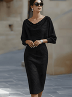 Lydia | Elegant Round Neck Midi Dress 3