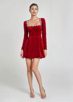 Lucinda | Elegant Velvet Mini Dress 9