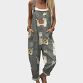 Irene | Comfortable Gray Art Jumpsuit 1