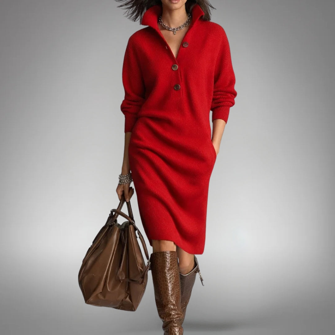 Naomi | Sophisticated High Neck Dress 4