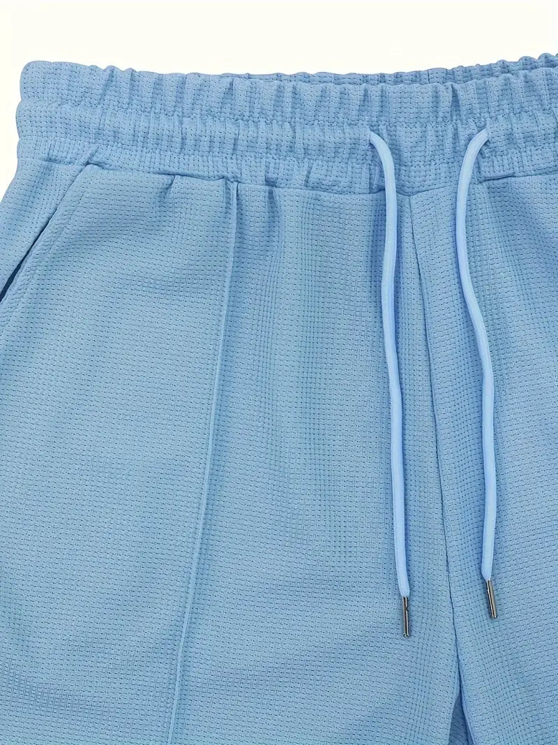 Stuart | Classic Zipper Shirt and Short Set 11