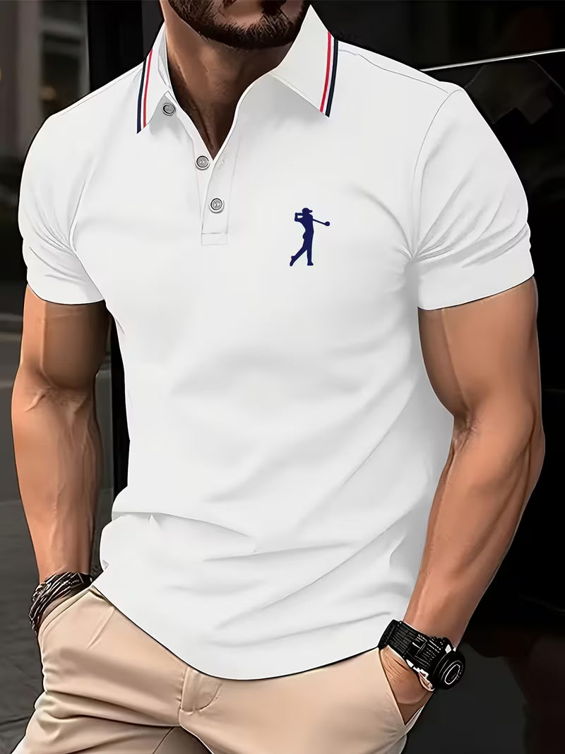 Laurence | Casual Short-Sleeve Golf Printed Shirt 13