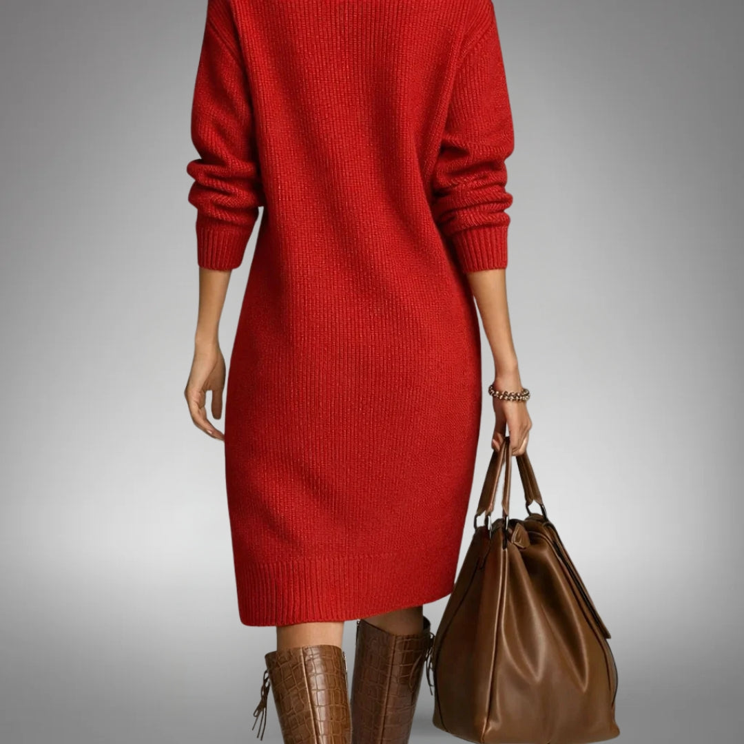 Naomi | Sophisticated High Neck Dress 5