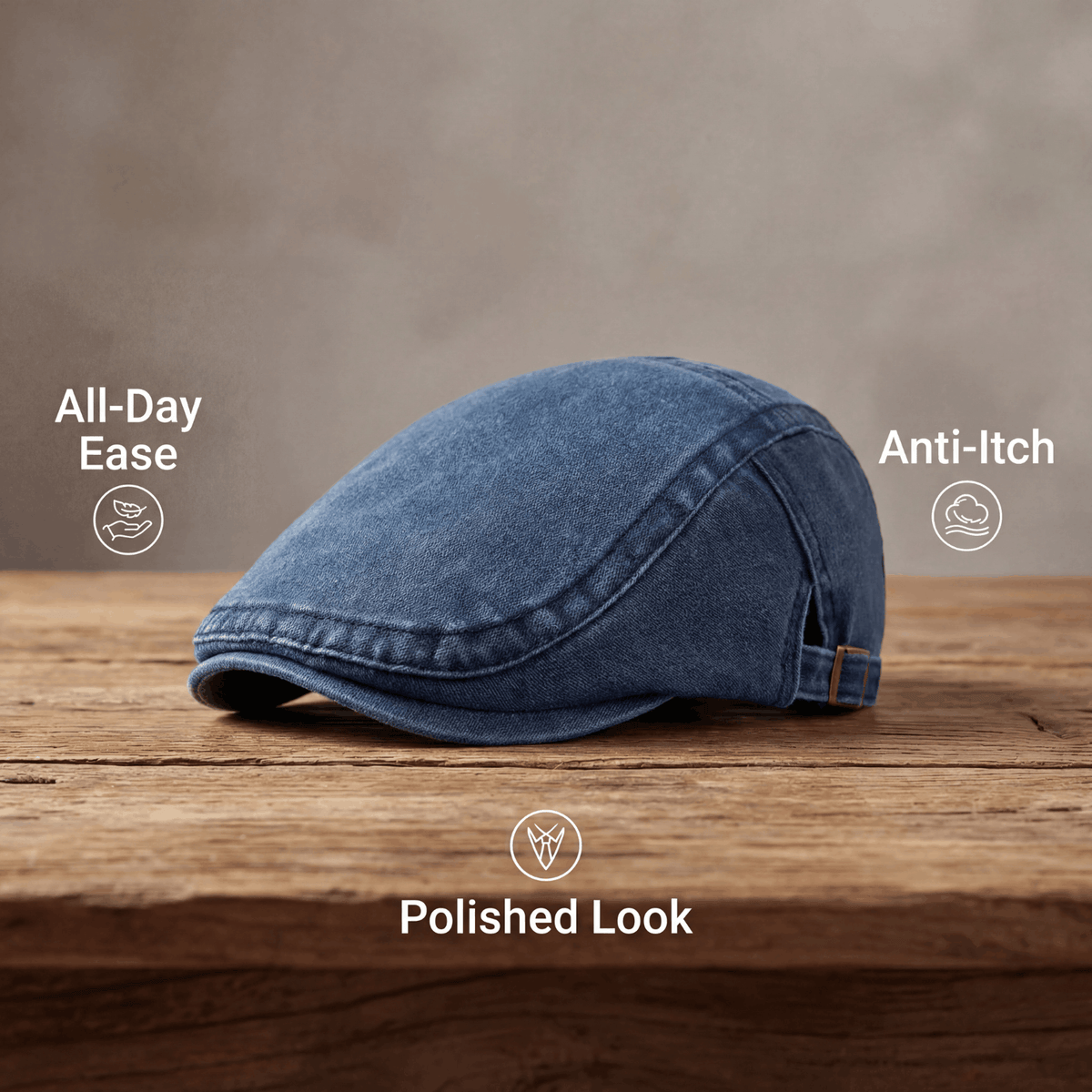 Arthuro | Classic Denim Flat Cap 6