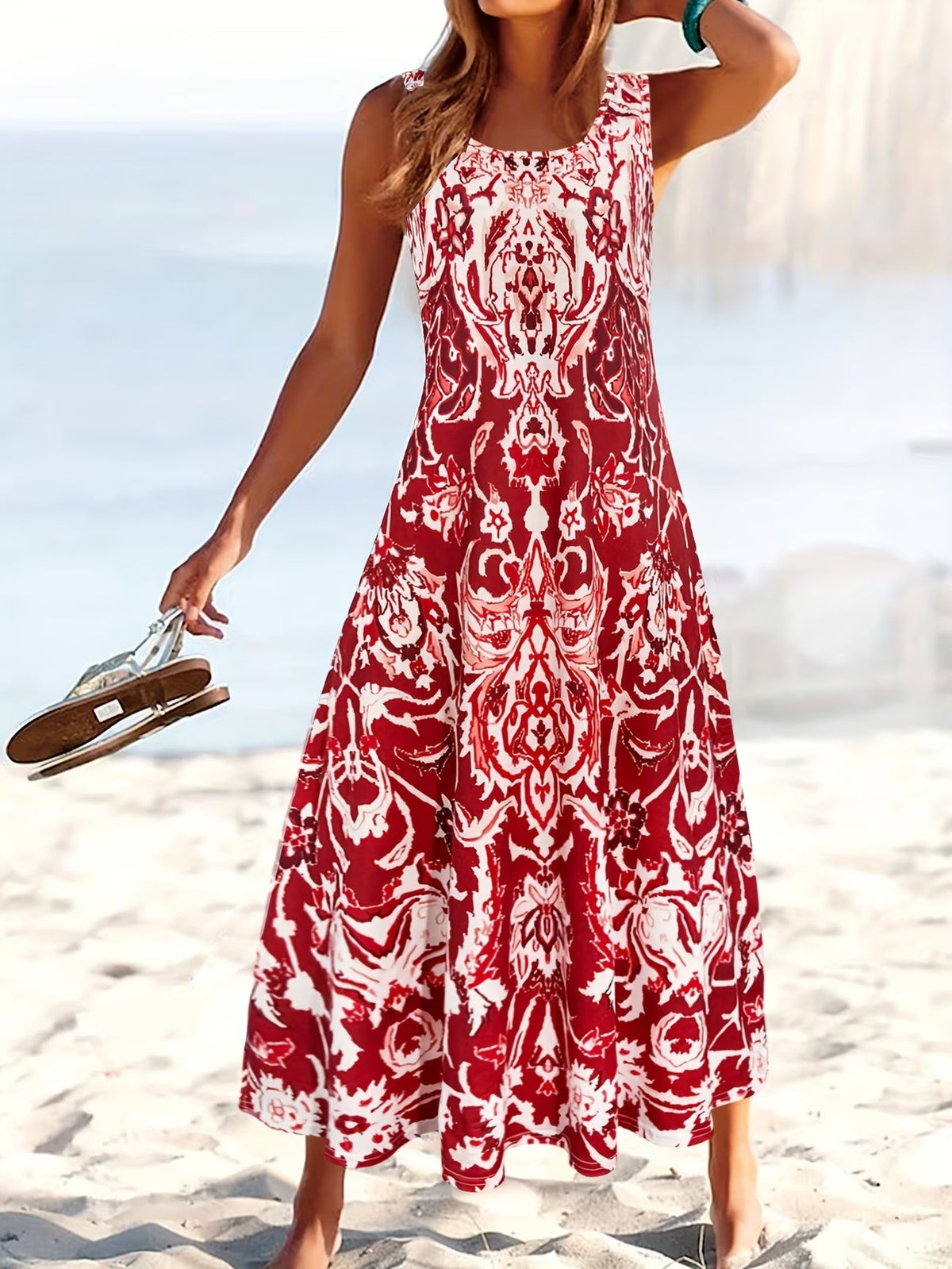 Yvonne | Sleeveless Floral Summer Dress 1