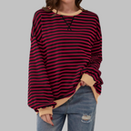Mireille | Casual Long Sleeve Striped Sweatshirt 11