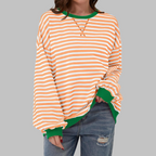 Mireille | Casual Long Sleeve Striped Sweatshirt 12