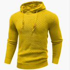 Men's Textured Pullover Hoodie with Drawstring Hood 8