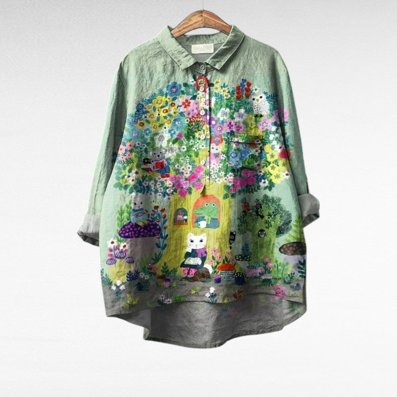 Maris | Classic Vintage-Inspired Floral Blouse 1