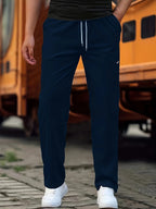 Men's Drawstring Athletic Pants with Side Pockets 6