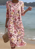 Rebecca | Floral Pink Wrap Dress 1