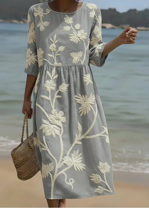 Ashley | Floral Wrap Midi Dress 1