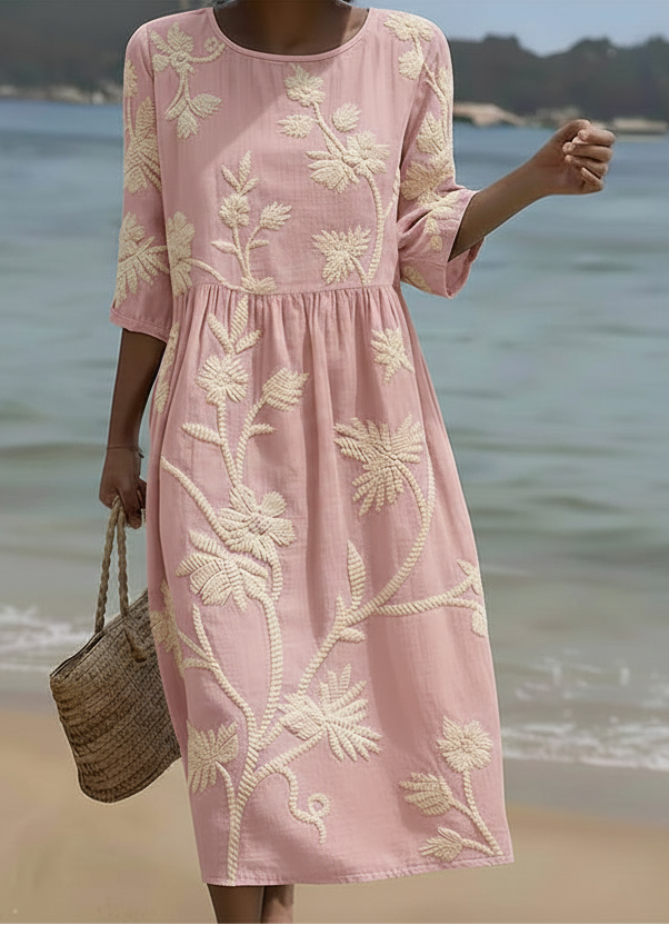 Phoebe | Ruffle Floral Midi Dress 1