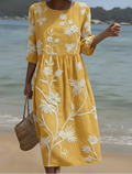 Roselyn | Classic Floral Midi Dress 1