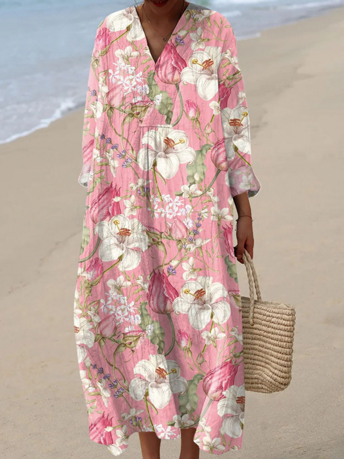 Marianne | Vintage Floral Art Print Dress 1