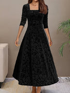 Renata | Elegant Mid Sleeve Floral Dress 4