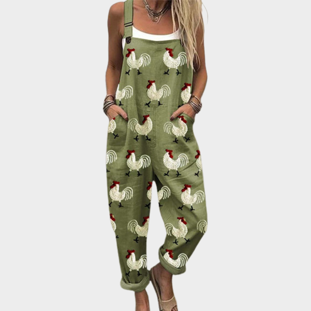 Clara | Comfortable Chick Art Jumpsuit 1