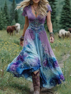 Amelia | Vintage Floral Maxi Dress 5