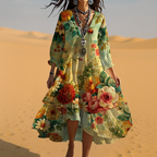 Eva | Floral Bohemian Maxi Dress 3
