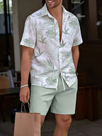 Christian | Stylish Floral Shirt and Shorts Set 3