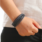 Felix | Braided Leather Viking Bracelet 4
