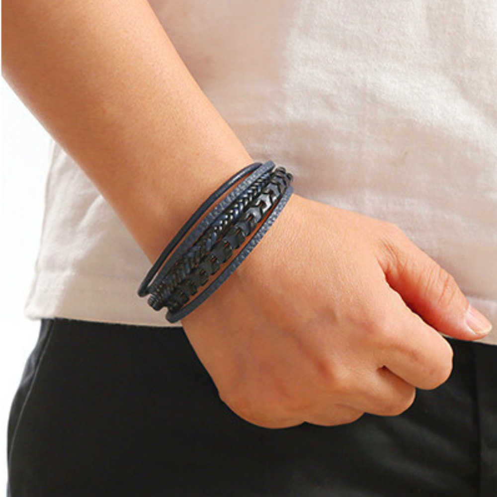 Felix | Braided Leather Viking Bracelet 4