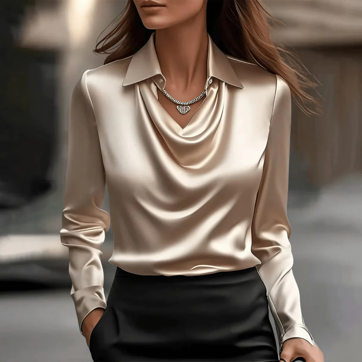 ROSANNA | ELEGANT SATIN BLOUSE 1