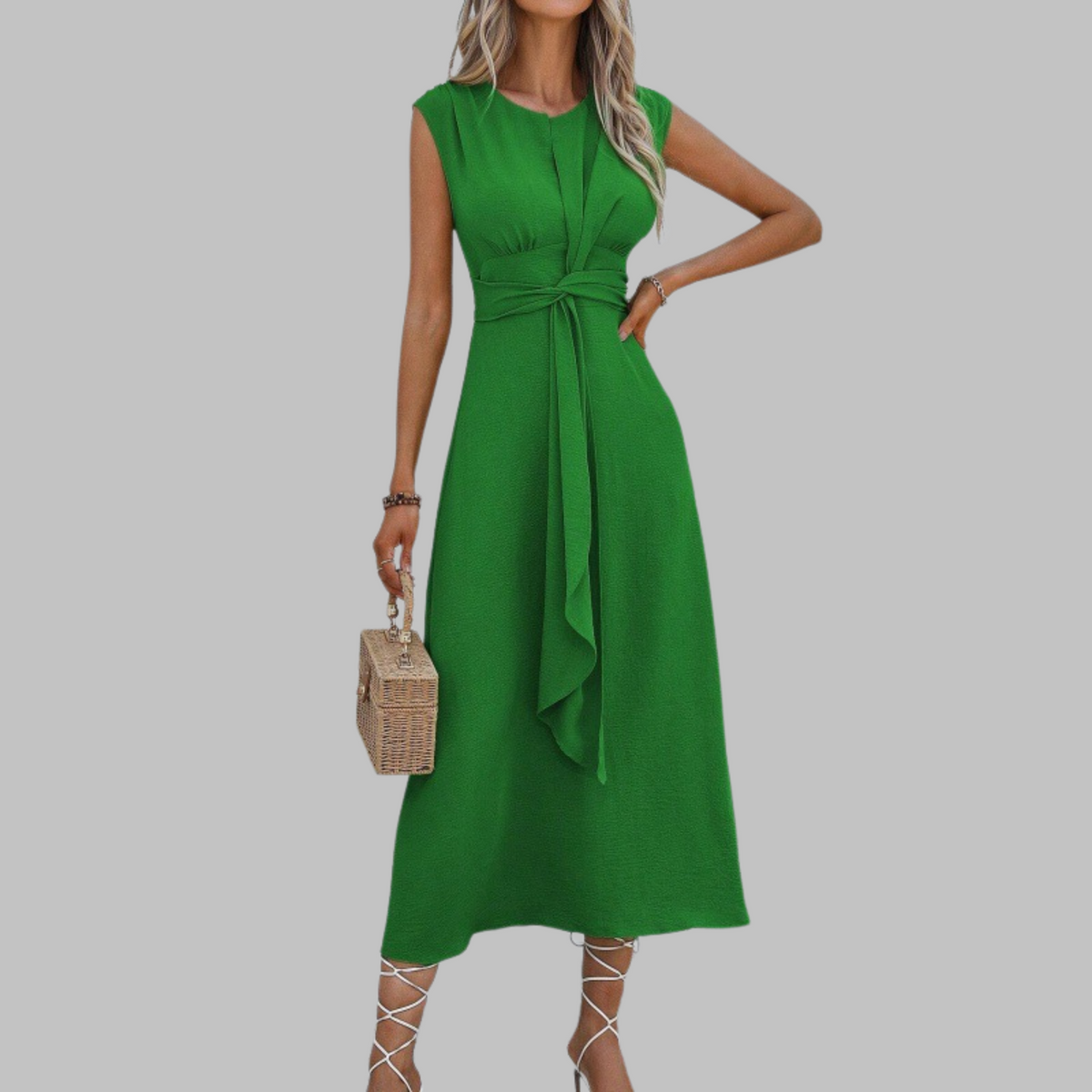 Dulcie | Elegant Sleeveless Round Neck Maxi Dress 7