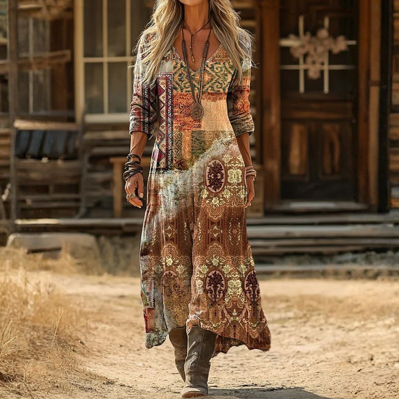 Teresa | Vintage-Inspired Long Sleeve Casual Dress 1