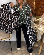 CHRISTABEL | CASUAL LONG-SLEEVE PATTERNED BLOUSE 9