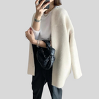 Women's Button-Front Cardigan with Ribbed Cuffs 9