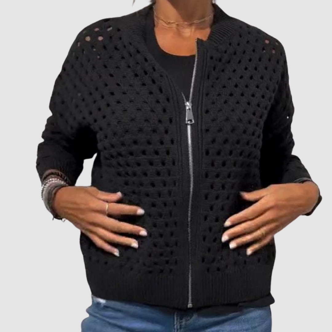 Phaedra | Premium Knitted Hole Cardigan 1