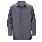 Men's Long Sleeve Shirt with Spread Collar and Button Closure 5