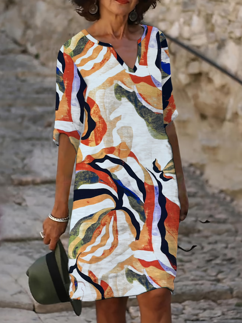 Rosaline | Elegant Printed Summer Dress 5