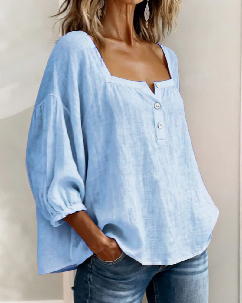 Orlinda | Stylish Relaxed Puff Sleeve Blouse 12