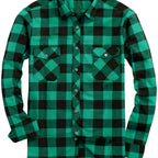 Men's Buffalo Plaid Flannel Shirt Button-Front 4
