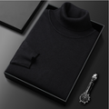Men's Ribbed Turtleneck Sweater with Long Sleeves 2