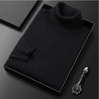 Men's Ribbed Turtleneck Sweater with Long Sleeves 2