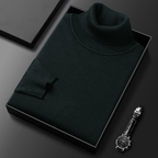 Men's Ribbed Turtleneck Sweater with Long Sleeves 7