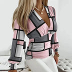 Meliora | Timeless Deep V-Neck Waist Blouse 11