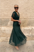Philippa | Elegant V-neck Party Maxi Dress 11